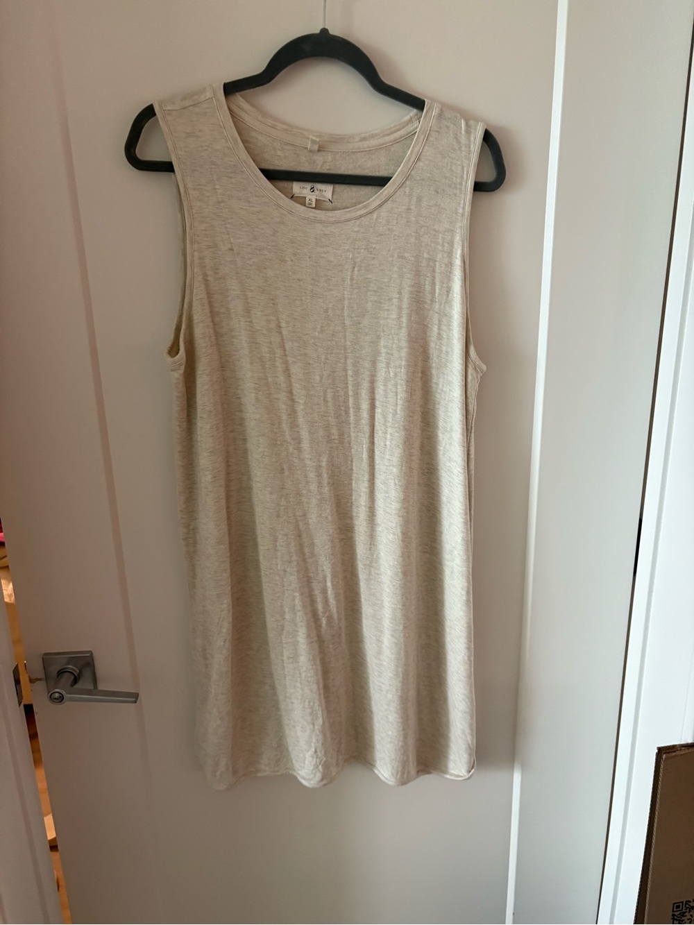 Lou & Grey Light Beige Sleeveless Tank Dress